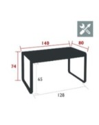 Table BELLEVIE 140 x 80 cm / 4 places - FERMOB