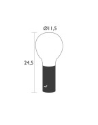 Lampe de jardin Aplô H24 Fermob, lampe nomade LED design pour extérieur et intérieur