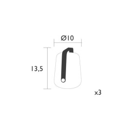 Lampe led Balad H 12 cm FERMOB