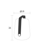 Lampe led Balad FERMOB