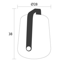 Lampe Led Balad FERMOB 38 cm