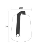 Lampe Led Balad FERMOB 38 cm