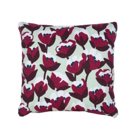 Coussin Tulipe 44 x 44 cm Menthe Glaciale BOUQUET SAUVAGE - FERMOB