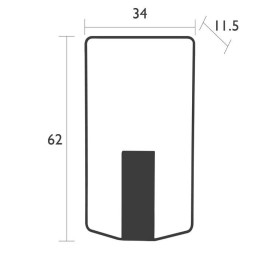 Vase ITAC retangulaire - FERMOB