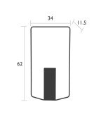 Vase ITAC retangulaire - FERMOB