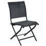 Chaise élégance pliante Brushed Noir/BB