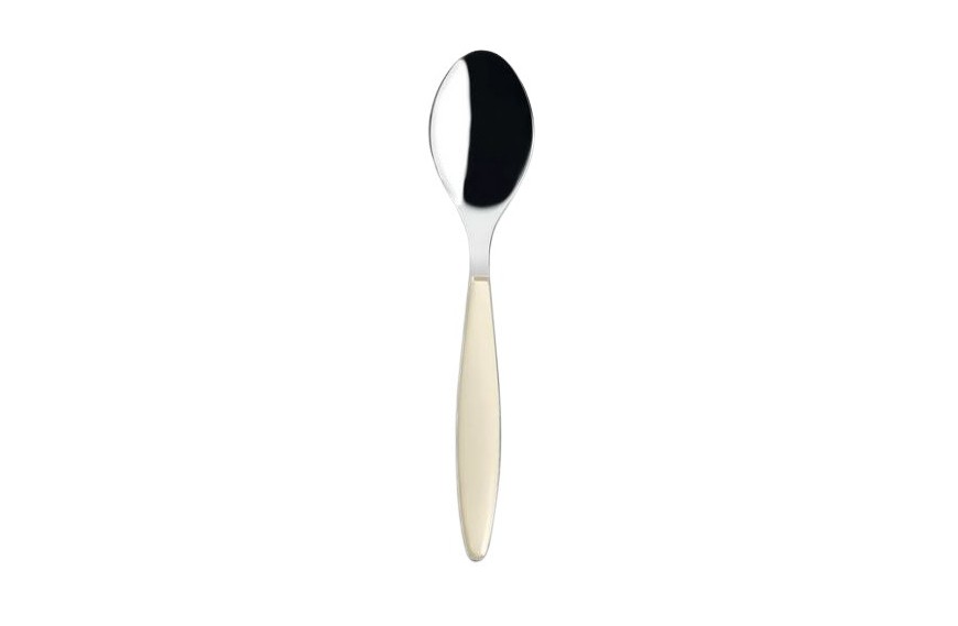 Petite cuillère FEELING 14.5 cm GUZZINI, design bicolore en inox et plastique.
