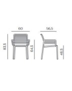 Fauteuil empilable DOGA - NARDI