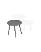table basse de jardin MASSAÏ Proloisirs ronde Ø45 cm acier époxy