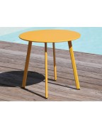 table basse de jardin MASSAÏ Proloisirs ronde Ø45 cm acier époxy