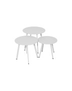 table basse de jardin MASSAÏ Proloisirs ronde Ø45 cm acier époxy