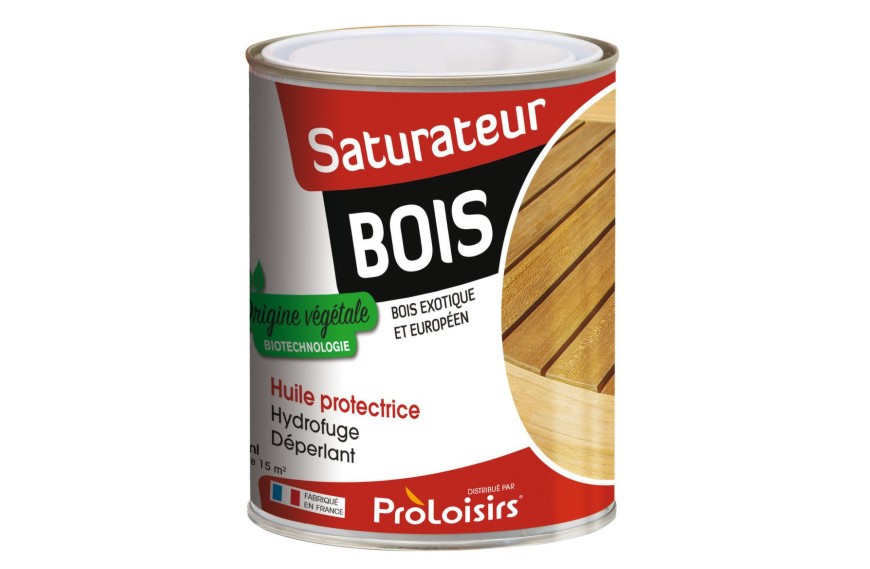 Huile saturateur pour bois 750 ml - PROLOISIRS