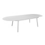 Table de jardin extensible DUBLIN 230/300 x 120 cm OCEO en aluminium avec allonge papillon pour 14 personnes