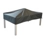 Housse table PROLOISIRS 162x92 cm en polyester étanche avec cordon et dôme pour mobilier de jardin