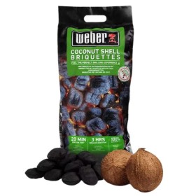 briquettes de noix de coco Weber 8 kg combustible naturel pour barbecue