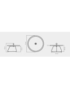Table basse Ø70 cm L EYELET - HOUE