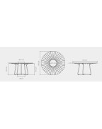 Table à manger CIRCLE Ø150 cm / 8-10 places - HOUE