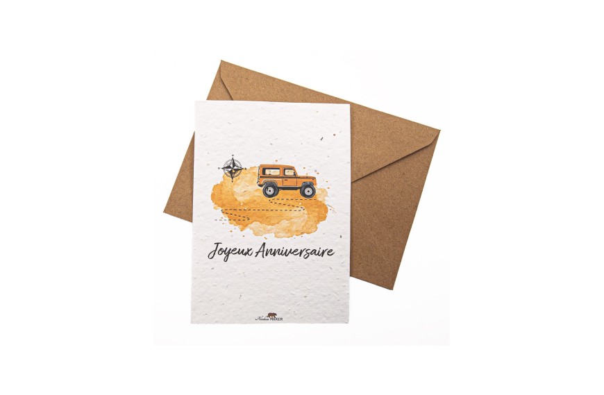 Carte à planter "Joyeux anniversaire" - ALASKAN MAKER