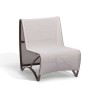 fauteuil bas de jardin modulable Jet Stream aluminium et toile Batyline LES JARDINS