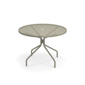 Table ronde Ø106 cm CAMBI gris vert / 4 places - EMU
