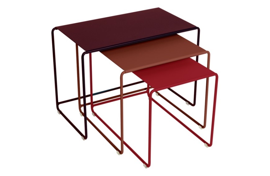 Lot de 3 tables basses de jardin OULALA - FERMOB