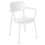 Fauteuil de jardin Studie Fermob design en aluminium empilable ergonomique avec accoudoirs