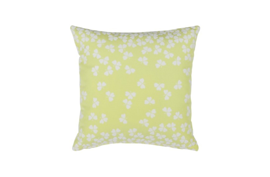 coussin d’extérieur Trèfle FERMOB 44x44 cm en tissu Jacquard déhoussable résistant aux UV
