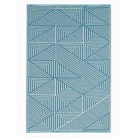 Tapis d'extérieur TOKYO TEAL / 3 tailles - FABHAB