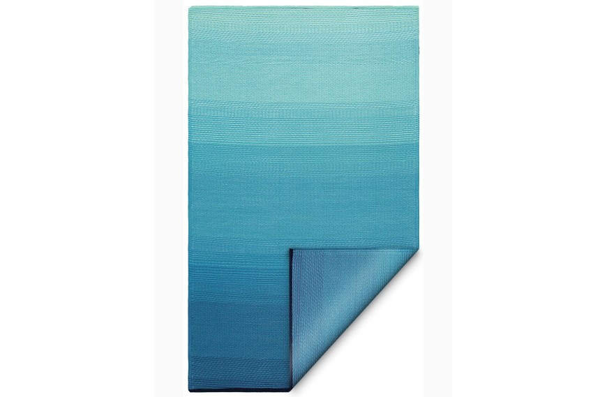 Tapis réversible BIG SUR TEAL / 3 tailles - FABHAB