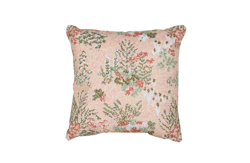 Coussin d'extérieur PIXELS 44x44 cm rose poudre - FERMOB