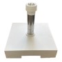 Socle de parasol 30 kg blanc/tube gris 21- 52mm - HELCOSOL