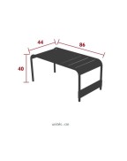 Table basse de jardin 86x44 cm LUXEMBOURG - FERMOB