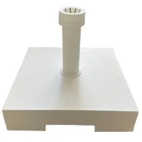 Pied de parasol 30 kg blanc/tube blanc 21- 52mm - HELCOSOL