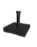 Socle de parasol 40 kg noir/tube noir 21- 52mm - HELCOSOL