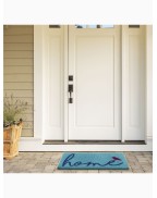Paillasson HOME AND BIRD BLEU 46x76 cm - FABHAB