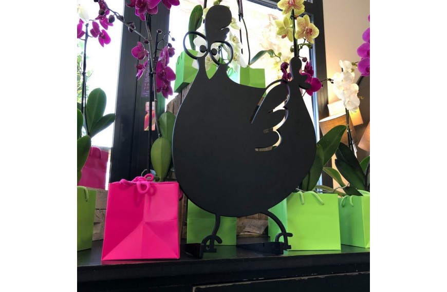 La poule décoratif "Paulette" en fer ATELIER ARISTIDE Latour