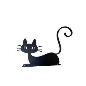 "Félix" le chat noir en fer forgé - L'ATELIER ARISTIDE