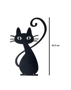 La petite chatte noir "Simone" en fer forgé 45.5 cm - ATELIER ARISTIDE