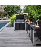 Cuisine d'extérieur MODULO PLAQUE DE CUISSON FOUR / NOIR INOX - ENO