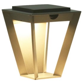 Applique solaire murale METRO Les Jardins en aluminium Corten avec LED et détecteur de mouvement