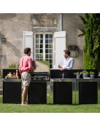 Cuisine d'extérieur MODULO PLAN DE TRAVAIL 80cm / NOIR INOX - ENO