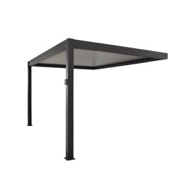 Pergola bioclimatique adossée ZÉPHIR manuelle 3 x 4 m - PROLOISIRS