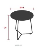 Table basse de jardin H36xØ34 cm COCOTTE - FERMOB
