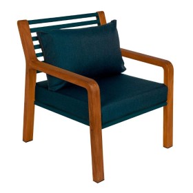 Fauteuil bas en teck et aluminium avec coussins SOMERSET de FERMOB