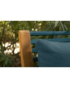 Fauteuil bas en teck et aluminium avec coussins SOMERSET de FERMOB
