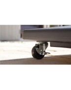 set de 4 roues pour socle de parasol 50kg 70kg 90kg PROLOISIRS avec freins