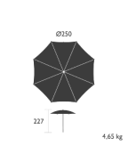 Parasol droit SHADOO Ø250 cm - FERMOB