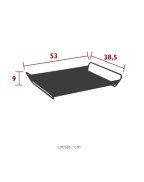 Plateau en métal ALTO 53x38.5 cm - FERMOB