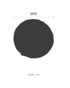 galette outdoor chaise ø40 cm Color Mix Fermob pour jardin