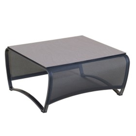 Table basse de jardin Jet Stream LES JARDINS en aluminium, HPL et Batyline pour terrasse et extérieur